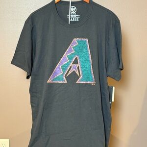 ‘47 Black Arizona Diamondbacks NWT TShirt - Cooperstown Collection - SzXXL Black